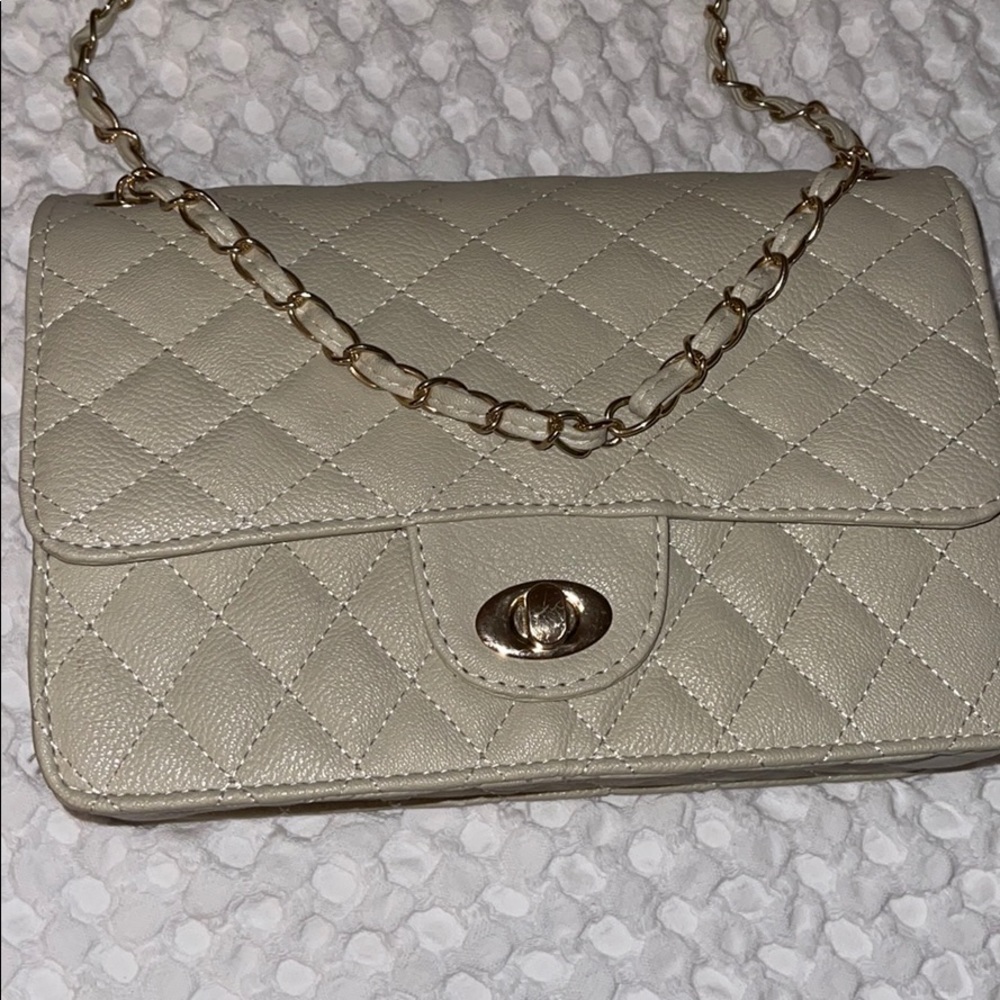 Beige Chain Bag - image 2